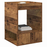 End Table 2 pcs Old Wood 40 x 40 x 56 cm Engineered Wood 890957