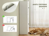 Tall Bathroom Cabinet, Freestanding Bathroom Storage Cabinet with Drawer, Shelves and Doors, 60 30 T3398P548730