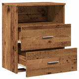 Bedside Cabinets 2 pcs Old Wood 50x32x60cm Engineered Wood 856565