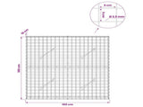 Gabion with 3.5 mm Wire and 5x5 cm Mesh 100x10x100 cm 3462044