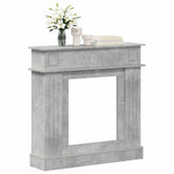 Fireplace Surround Concrete Grey 102 x 26 x 100 cm 8006645