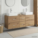 Bathroom Cabinet Set 3 pcs Artisan Oak 49.5 x 41 x 62.5 cm 3405850