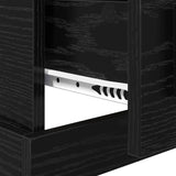 Bedside Cabinet Black Oak 50 x 50 x 60 cm Engineered Wood 881410