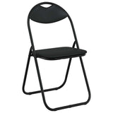 Folding Chair 2 pcs Black 48 x 43.5 x 81 cm Faux Leather 42029060