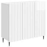 Sideboard High Gloss White 89 x 34.5 x 82 cm Engineered Wood 894419