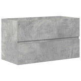 2 Piece Bathroom Furniture Set Concrete Grey Engineered Wood 3324915