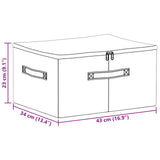 Storage Box 6 pcs Anthracite 43 x 34 x 23 cm Non-woven fabric 42024578