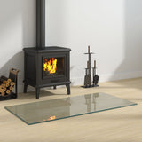 Fireplace Glass Plate Rectangular 100x50 cm 324129