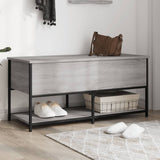 Storage Bench Grey Sonoma 100x42.5x47 cm Engineered Wood 839026