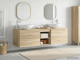 Bathroom Cabinet Set 3 pcs Sonoma Oak 49.5 x 41 x 64.5 cm 3405805