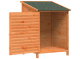 Garden Shed with Roof Brown 59 x 56 x 113.5 cm Solid Fir Wood 42033455