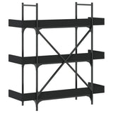 Bookcase 3-Tier Black 100x33x108.5 cm Engineered Wood 837687