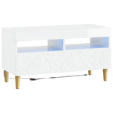 5 Piece LED TV Cabinet High Gloss White Engineered Wood 3416763