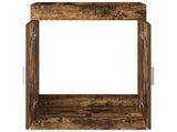 Bathroom Under Sink Cabinet Smoked Oak 78.5 x 37.5 x 81 cm 890692