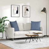 Sofa Pillows 2 pcs Blue 60 x 60 cm Corduroy Fabric 42014035