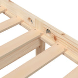 Bed Frame Natural wood Solid pine wood Single Durable Bed Frame 3101273