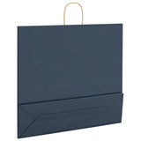 Paper Bags 250 pcs with Handles Blue 54x15x49 cm 4101710