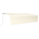 Manual Retractable Awning with Blind 6x3m Cream 3069357