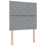 Box Spring Bed with Headboard Light grey 120 x 200 cm Fabric 3339686