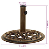 Umbrella Base Bronze 44x44x31 cm Cast Iron 317758