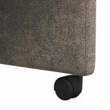 Dining Chairs with Wheels 2 pcs Dark grey 57 x 67 x 95 cm 42017845