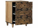 Sideboard with Drawer Brown 40 x 33.5 x 75 cm Solid Mango Wood 4018355