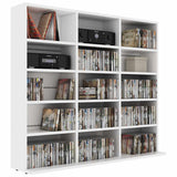 CD Cabinet White 100x23x89.5 cm Engineered Wood 801787