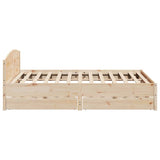 Bed Frame without Mattress 180x200 cm Super King Solid Wood Pine 3301818