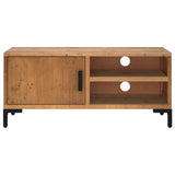TV Cabinet Brown 90x30x40 cm Solid Pinewood 349915