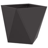 Planter 2 pcs Black 40 x 40 x 40 cm Steel 883823