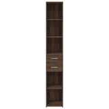 Highboard Brown Oak 30x42.5x185 cm Engineered Wood 846242