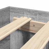 Bed Frame without Mattress Grey Sonoma 120x200 cm Engineered Wood 3295483