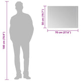 LED Bathroom Mirror 70x50 cm 151727