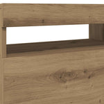 ZNTS TV Cabinet with LED Lights Artisan Oak 60x35x40 cm Engineered Wood 856311