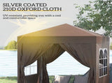 2 x 2 m Garden Pop Up Gazebo, Wedding Party Tent Marquee, Water Resistant Awning Canopy with T3398P314112