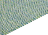 Outdoor Flatweave Rug 120x170 cm Turquoise 340802