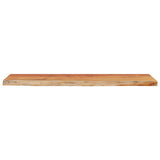 Wall Shelf 80x20x3.8 cm Rectangular Solid Wood Acacia Live Edge 370274