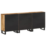 Sideboards 3 pcs 60x34x75 cm Solid Wood Rough Mango 3217079
