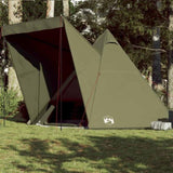 Family Tent Tipi 6-Person Olive Green Waterproof 4009442