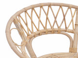 Dining Chair 2 pcs Rattan and Iron Natural 54 x 65 x 82 cm 42011560
