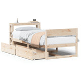 Bed Frame without Mattress 100x200 cm Solid Wood Pine 3306387