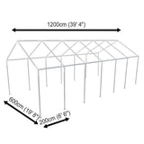 White Party Tent 12 x 6 m 271798