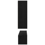 TV Cabinet Set Wall-mounted 5 pcs Black Oak Engineered Wood 3393451