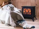 Electric Stove Heater with Realistic Flame Effect, 2000W Portable Indoor Freestanding Electric T3398P379088