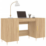 Desk Sonoma Oak 140x50x75 cm Engineered Wood 829535