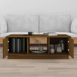 Coffee Table Honey Brown 100x50x35 cm Solid Wood Pine 818268