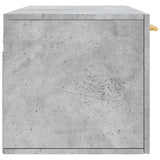 Wall Cabinet Concrete Grey 100x36.5x35 cm Engineered Wood 830120