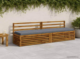 2-Piece Bench Cushions SOEST 2 pcs 100% Polyester Blue 949961