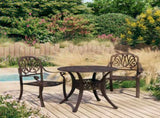 Bistro Set Bronze Cast Aluminium Standard Bistro Set Round 3070574