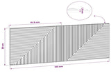 Wall-Mounted Headboard HAARLEM White Engineered Wood 896965